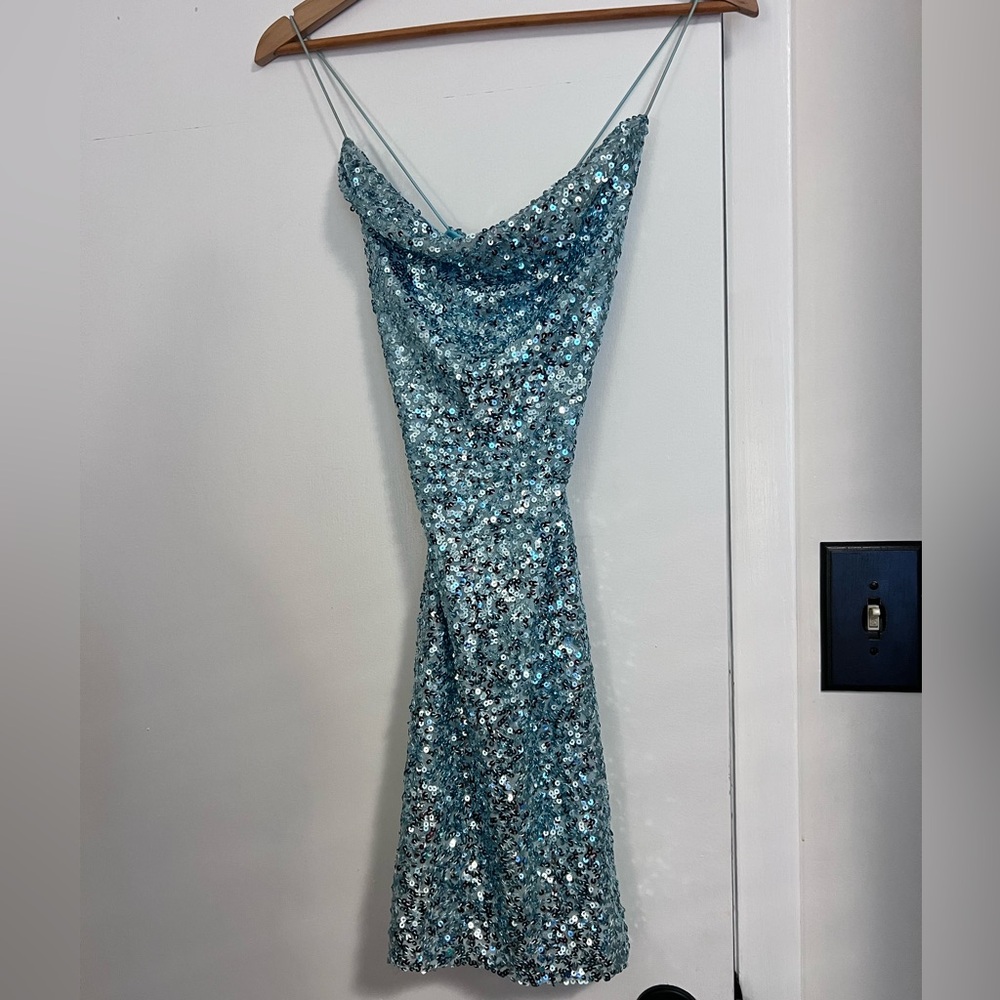 Beautiful light blue sparkly dress
